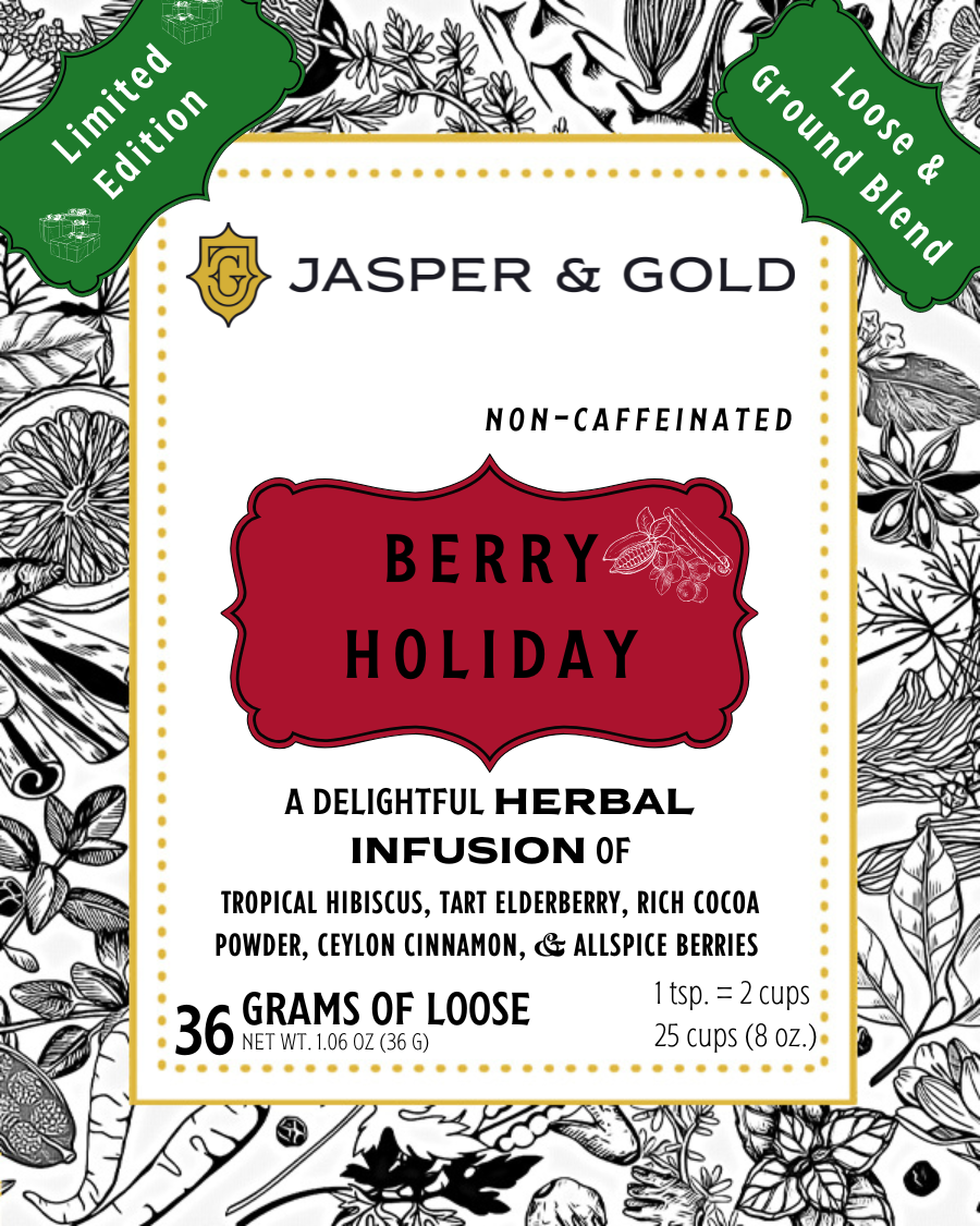 Tropical Berries & Hibiscus Tea | Relax & Refresh | Jasper & Gold